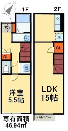 レオネクスト花見川の物件間取画像